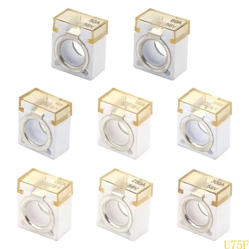 Waterproof Marine Battery Fuses 58V Automotive Fuses Rings Terminals Fuses Upgrades for Comprehensive Circuit Protection