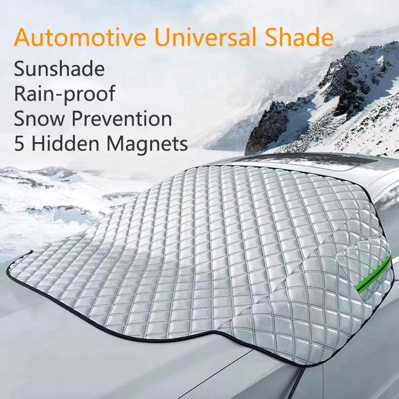 Sunshade Cover Car Windshield Snow Sun Shade Waterproof Protector Automobile Magnetic Cover Car Front Windscreen Cover