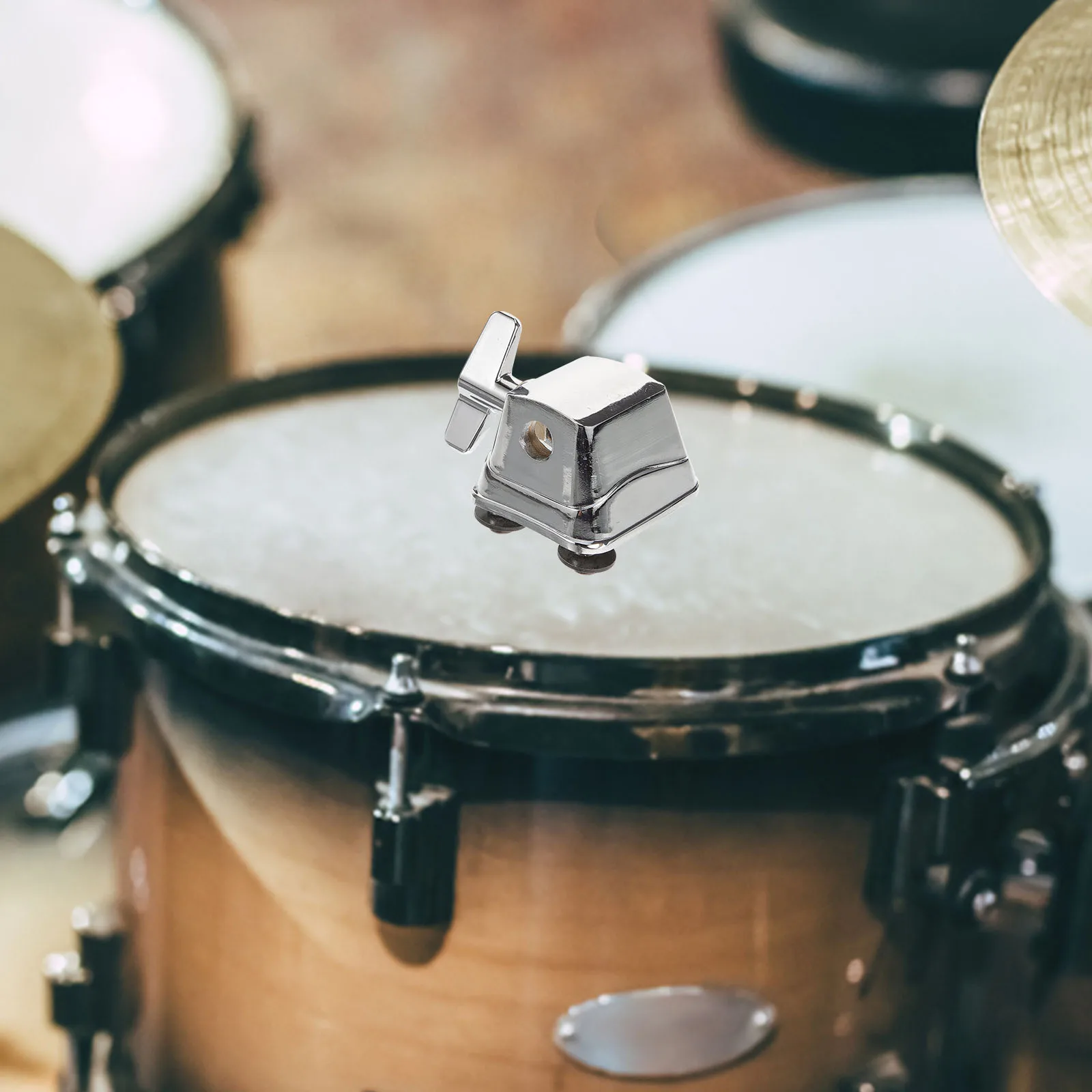 

Silver Alloy Tom Leg Supply Saddle Mount Bracket for Tom Kit Adjustable Percussion Base Accessories Instrument Parts