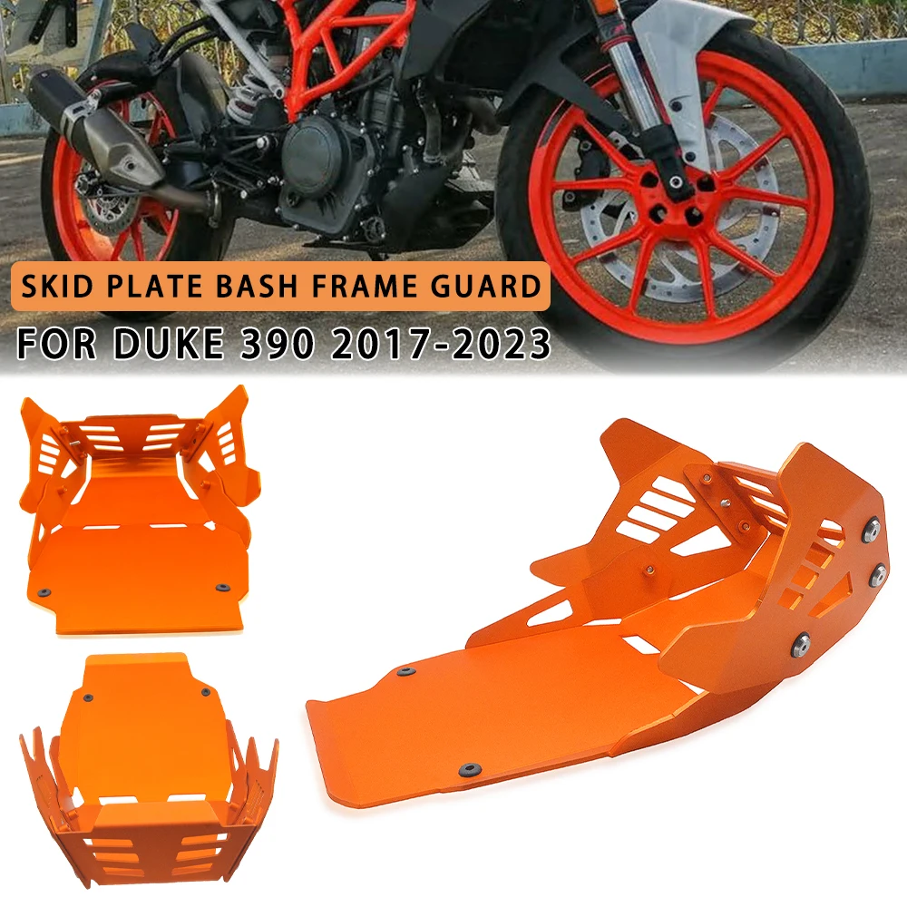 

For KTM DUKE 390 Duke390 2017-2022 2023 Motorcycle Parts Skid Plate Bash Frame Guard Cover Protector Engine Housing Protection