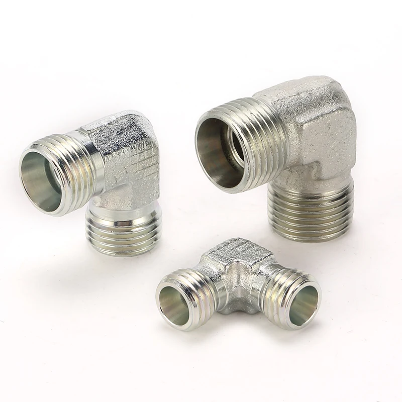 

1C9-22 100pcs Metric Light Type 31.5Mpa Male Thread M22*1.5 90 Degree Elbow Fitting Connection Parts Hydraulic Pipe Fitting OD15