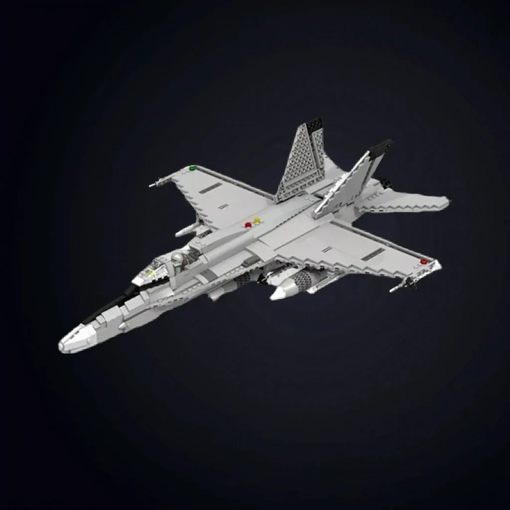

1594 Pcs FA-18 Hornet McDonnell Douglas Naval Fighter-Attack Jet MOC diy Education Model Building Blocks Birthday Toys Gift