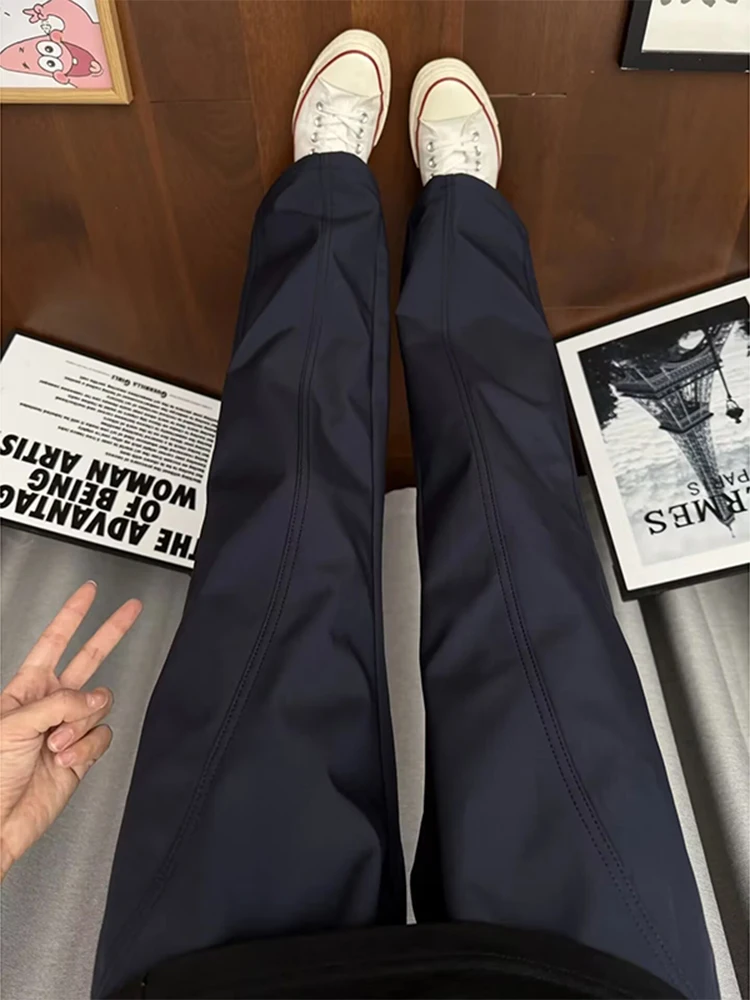 

American Sle Fce Lined Soft ell Men's Hiking Pants Autumn Winter Cleanfit Tee Proof Diagonal Cut Casual Spor Trousers