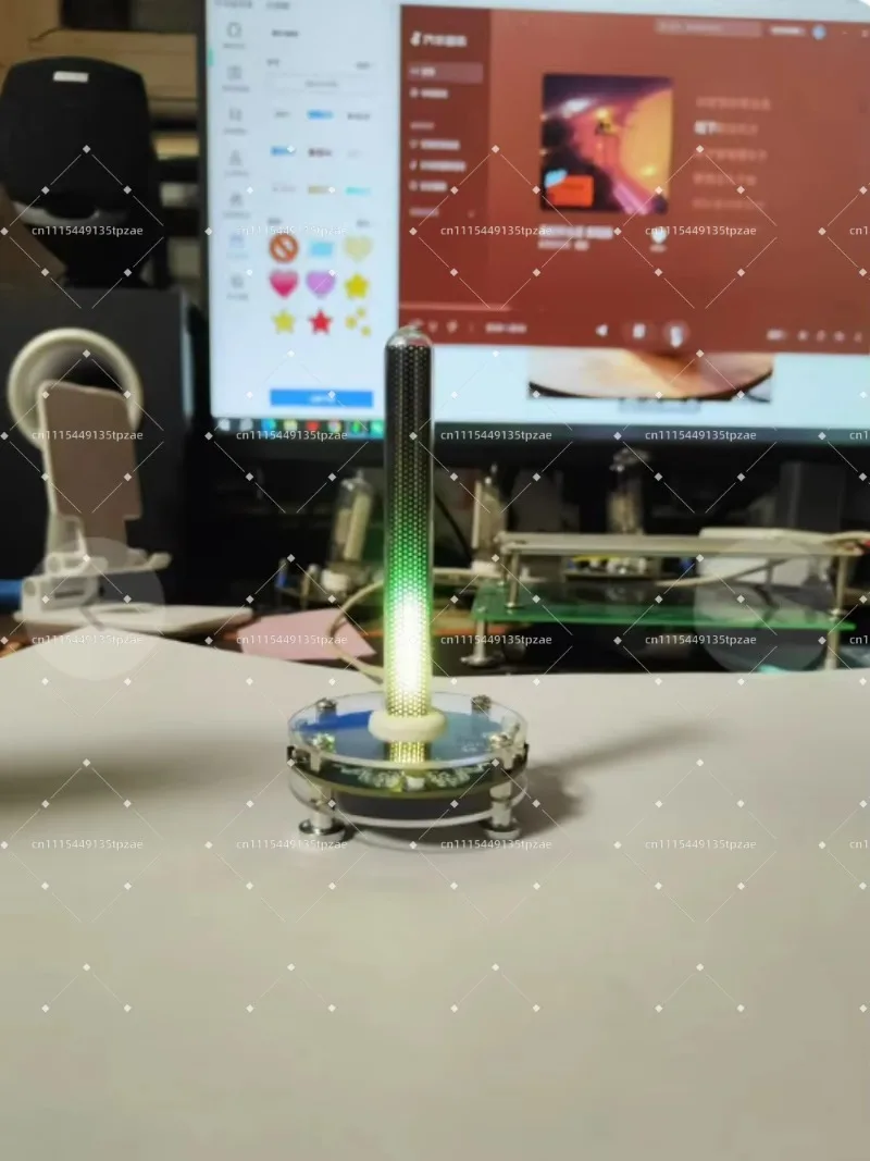Creative Desktop Ornament with Glow Tube Pickup Light, Full-color LED Beads, Rhythm and Atmosphere Decoration Gift