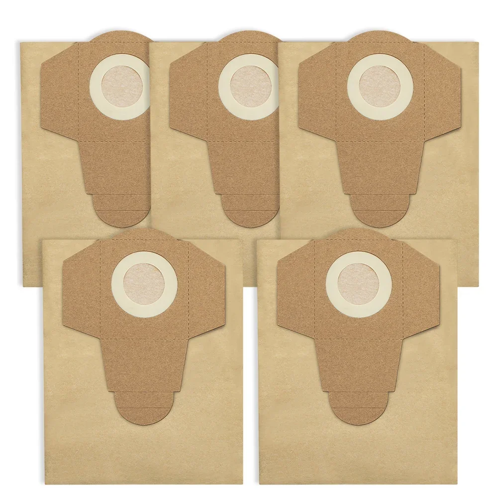 Pack of Five Wet and Dry Vacuum Bags Compatible with For Einhell For BTVC Models Each Bag Holds Up to 20 Litres