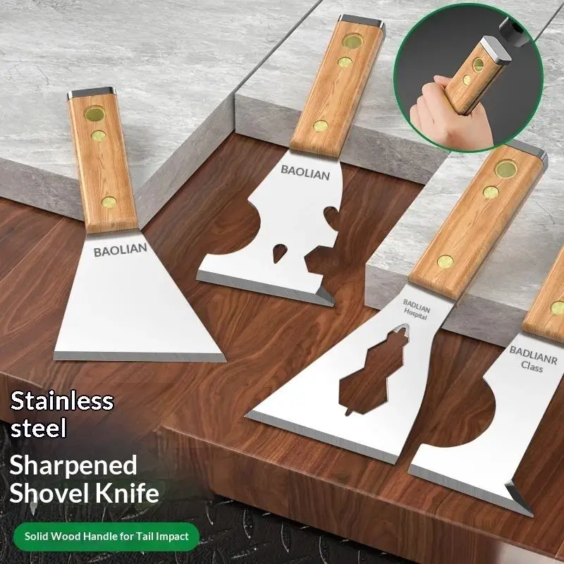 

Painter’s Essential Tool, 1pc Drywall Shovel with Hammerhead Nail, Stainless Steel Scraper for Patching, Taping, Finishing