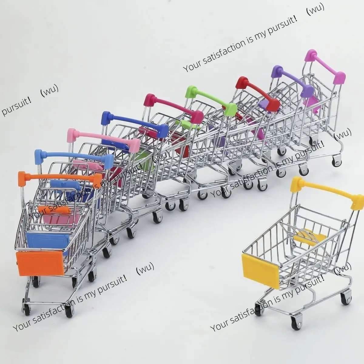 Creative children's mini simulation supermarket shopping cart playing house model toy