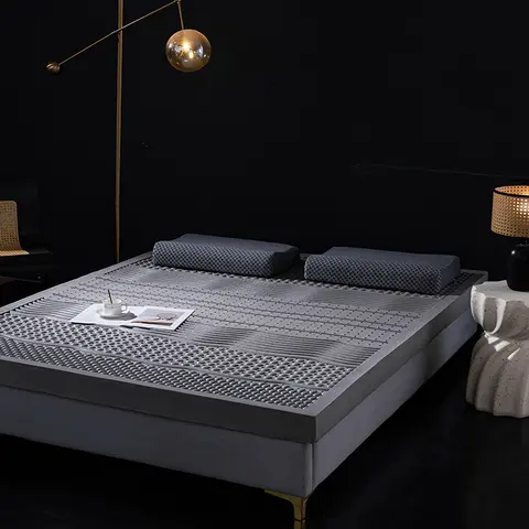 Natural Latex Mattress Topper 5cm 7.5cm 10cm 15cm Thickness 95% Thai Latex Talalay Process Breathable Washable Cover