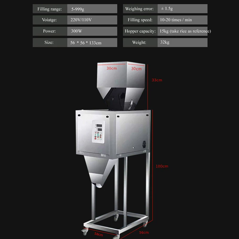 Food Automatic Packing Machine Granular Powder Material Medicinal Weighing Racking Machine Bag Installed High-quality