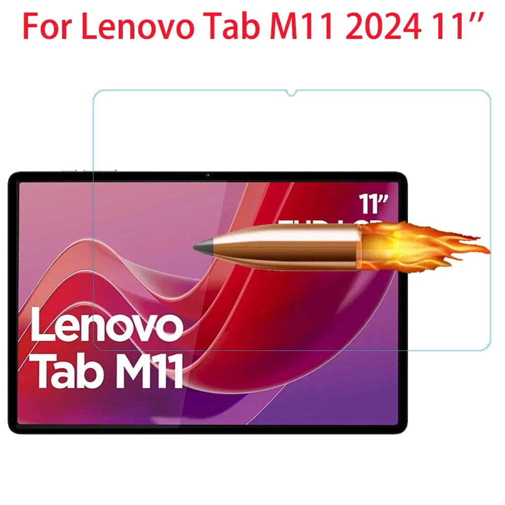 

Для Lenovo Tab M11 2024 11-дюймовая защитная пленка из закаленного стекла 9H TB-330FU TB-331FC для планшета, прозрачная защитная пленка против царапин