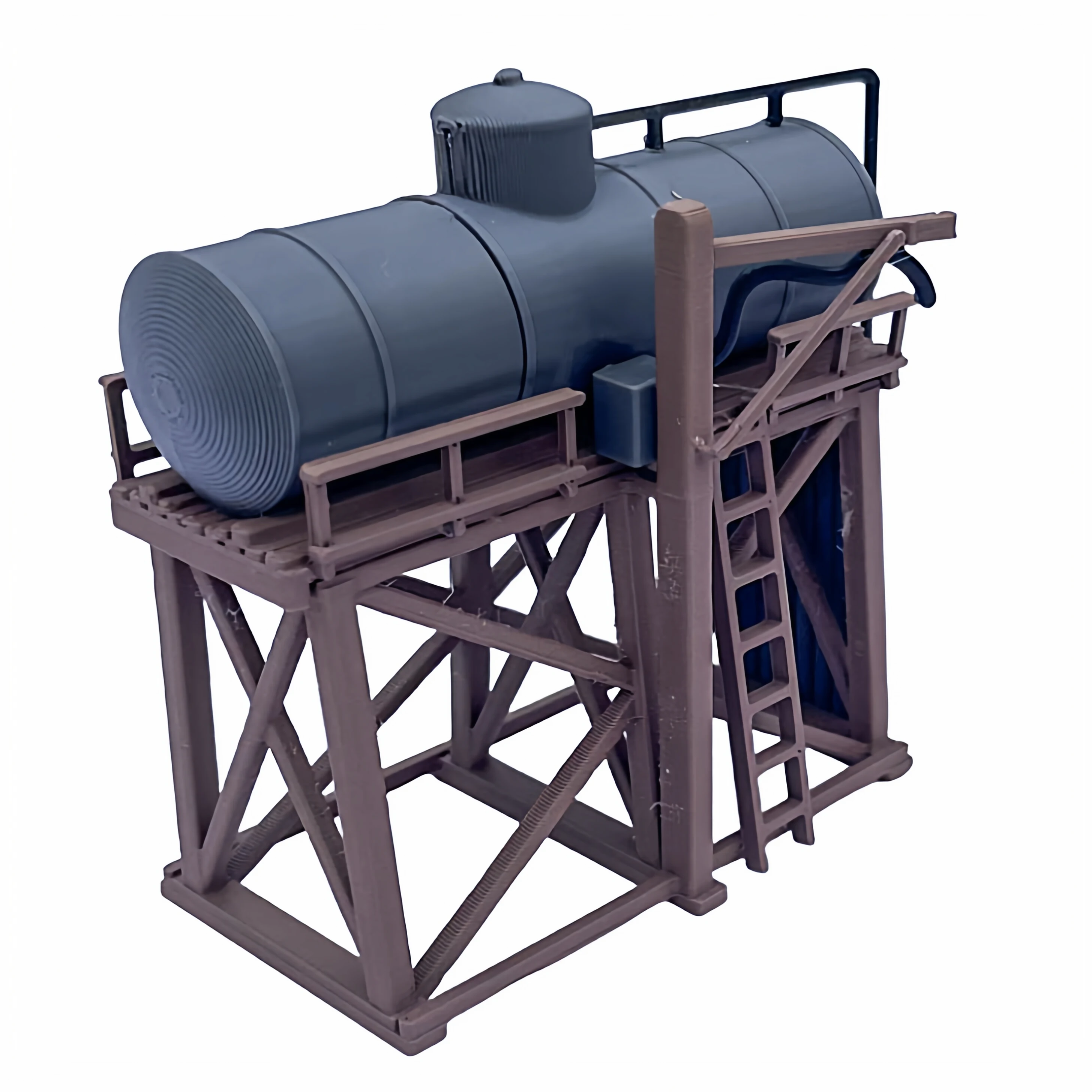 ชุดประกอบโมเดลถังเก็บน้ำขนาดจิ๋ว แบบไม่ทาสี สำหรับงานโมเดลขนาด HO ใช้ประกอบฉากทางรถไฟ/โรงงาน/ทราย/ทหาร