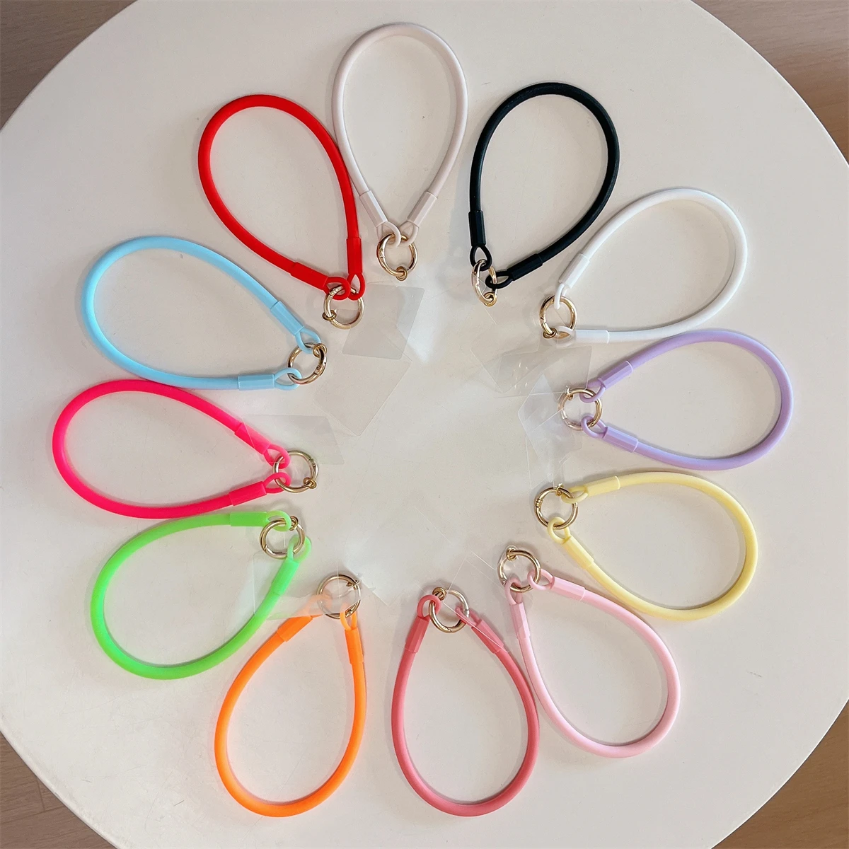 Liquid Silicone Phone Lanyard Hanging Decoration Can Be Carried Rope Anti-loss Pendant Fashion Strong Wrist Short Straps Band