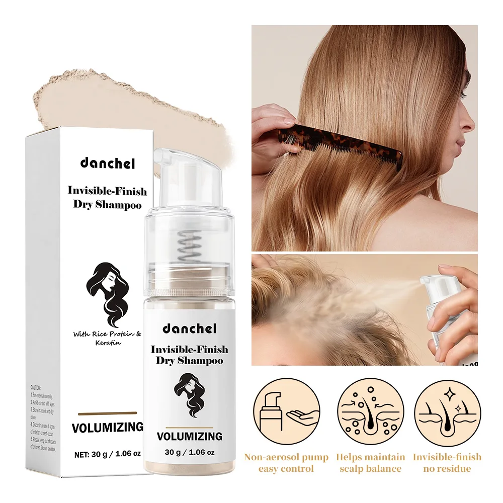 Instant Dry Shampoo Powder Oil Control Volumizing Fluffy Hair Root No Wash Styling for Women Bangs Frizzy Hair Care Daily Makeup
