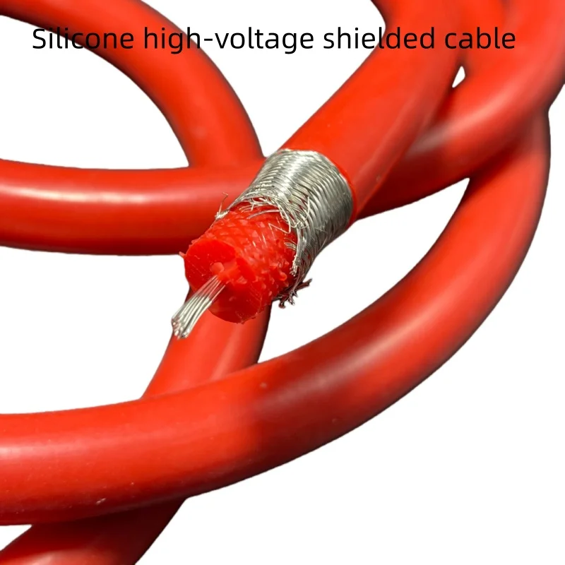 High-voltage Wire Shielded Cable Ac/ Dc 20/30/50kv100kv 5m Gyxzv 18 17 15 13 11 Awg Silicone High-voltage Cable Test Wire