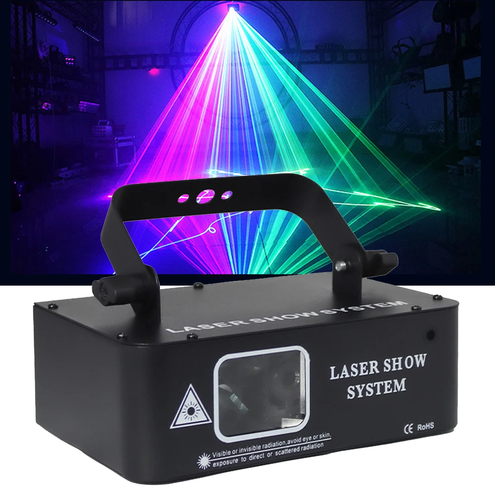 

500mw RGB Beam Scanner Laser Light Projector DMX Dj Disco Stage Lighting Effect Full Color Laser Light for Party Wedding Shows