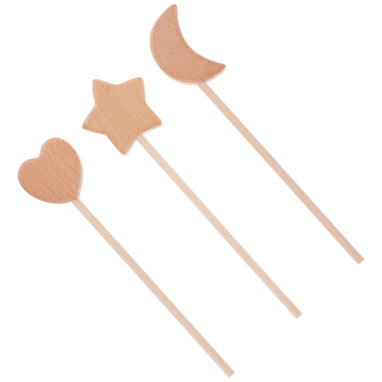 

3pcs Wooden Fairy Wands DIY Craft Kits Kids Party Princess Favors Hand Paint Sticks Creativity Imagination Materials