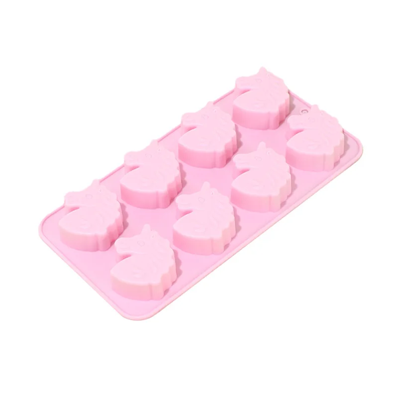 New 8 Holes Unicorn Mold Silicone  Fondant  Cake Decorating Tools Unicornio Mould  Chocolate Candy Gumpaste s