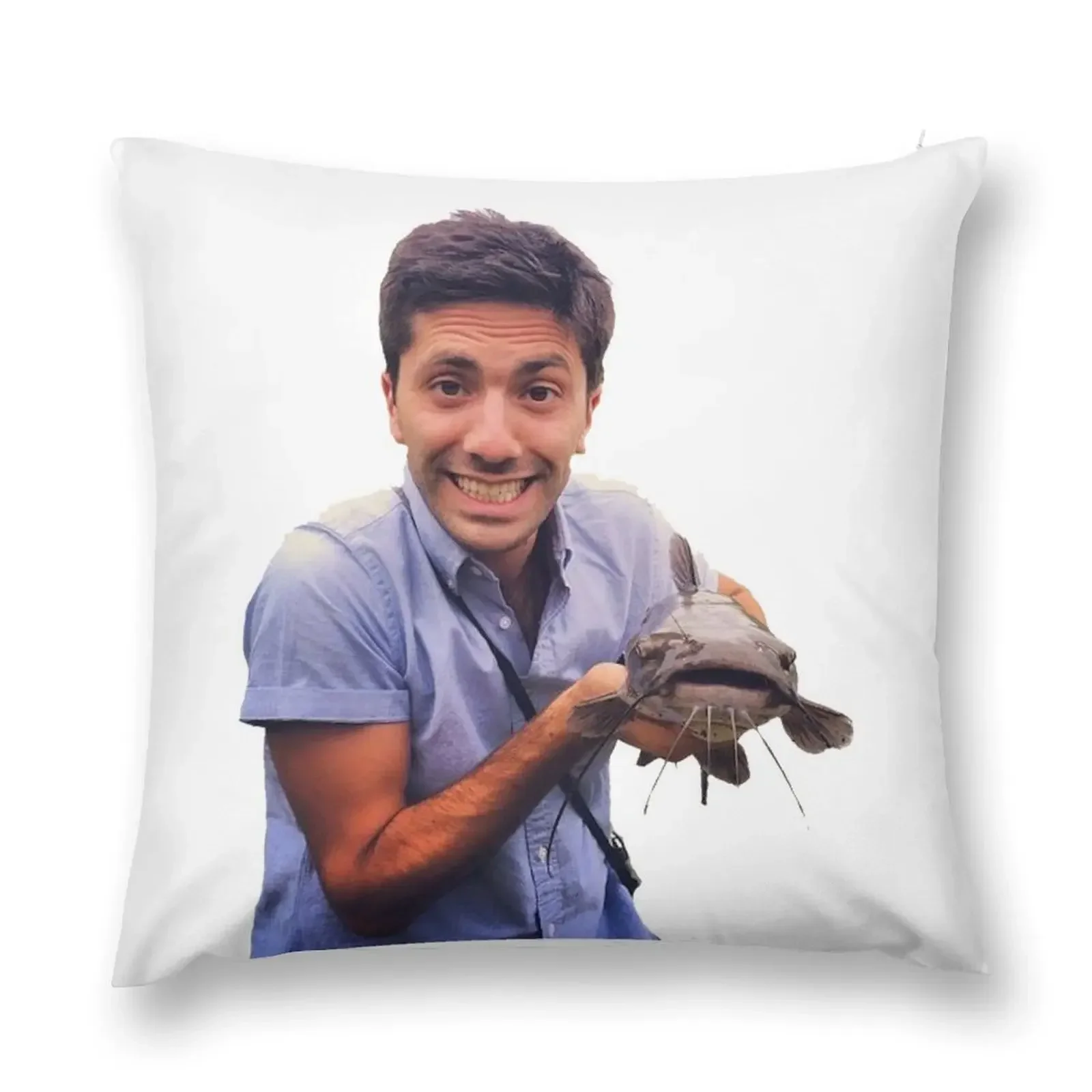 

Nev Caught a CATFISH! Throw Pillow Plaid Sofa Cusions Cover pillow