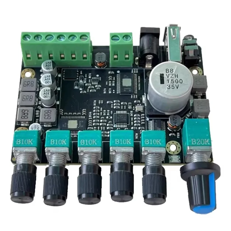 

ABSQ-Bluetooth 2.1 TPA3116 Power Amplifier 2X50w+ 100W Subwoofer Adjustable Frequency Division Point Virtual Surround DC24V