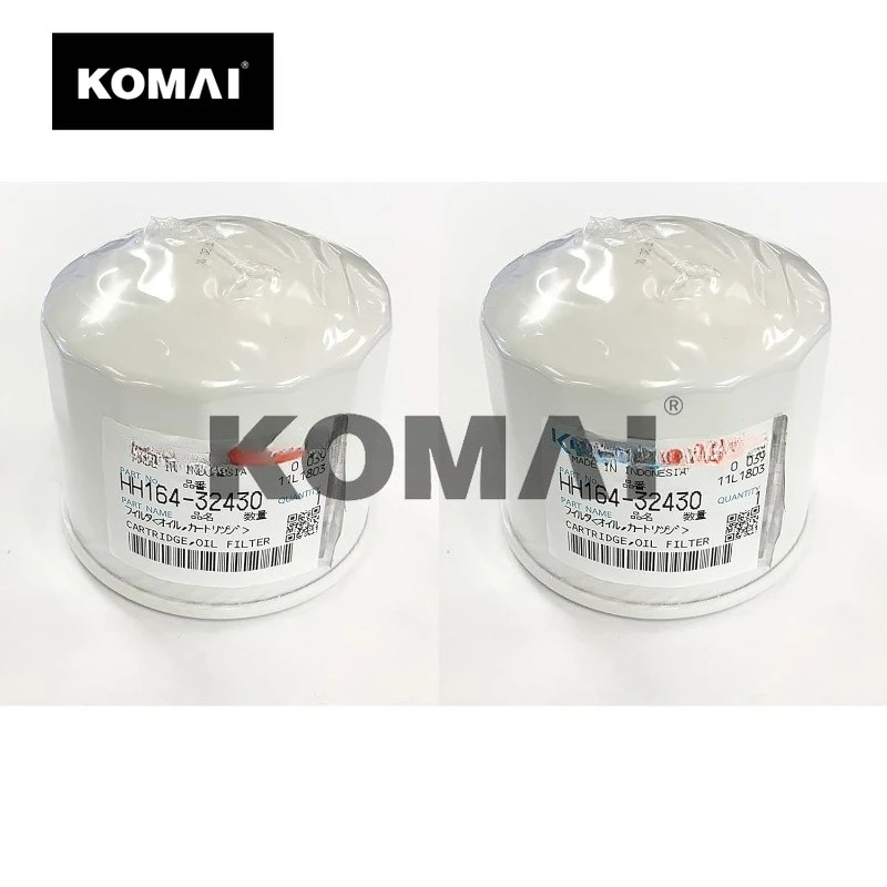 

KOMAI (2) Genuine OEM Kubota Diesel Engine Oil Filter HH164-32430