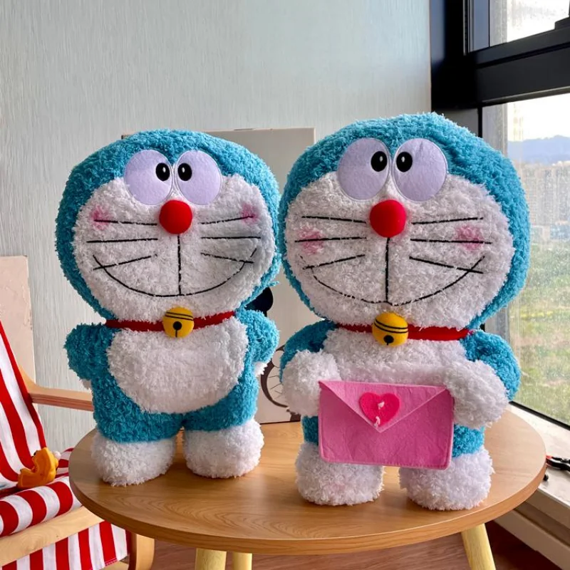 

Японский мультяшный робот-кошка с любовью, конверт, плюшевая игрушка с любовным письмом, милая кукла Дораэмон, подарок на День святого Валентина