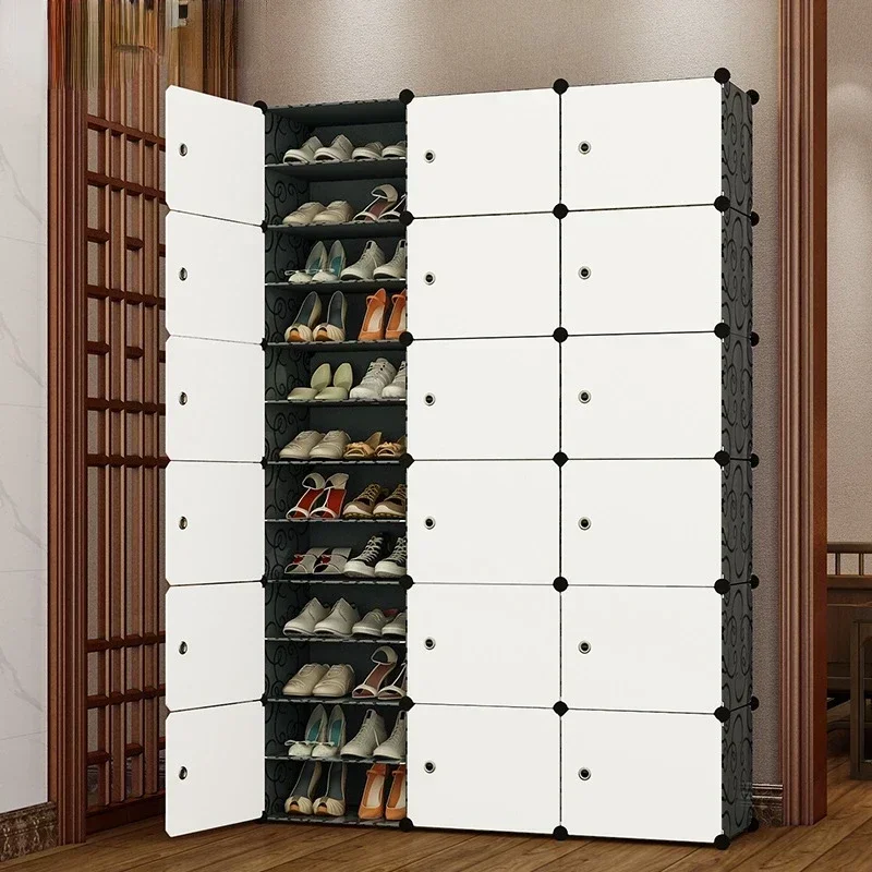 Rack Shoe Cabinet Hallway Furniture  Organizer Storage Shelf Display Plastic Closet Holder Shoe Shelf Sandals Cupboard Shoe rack