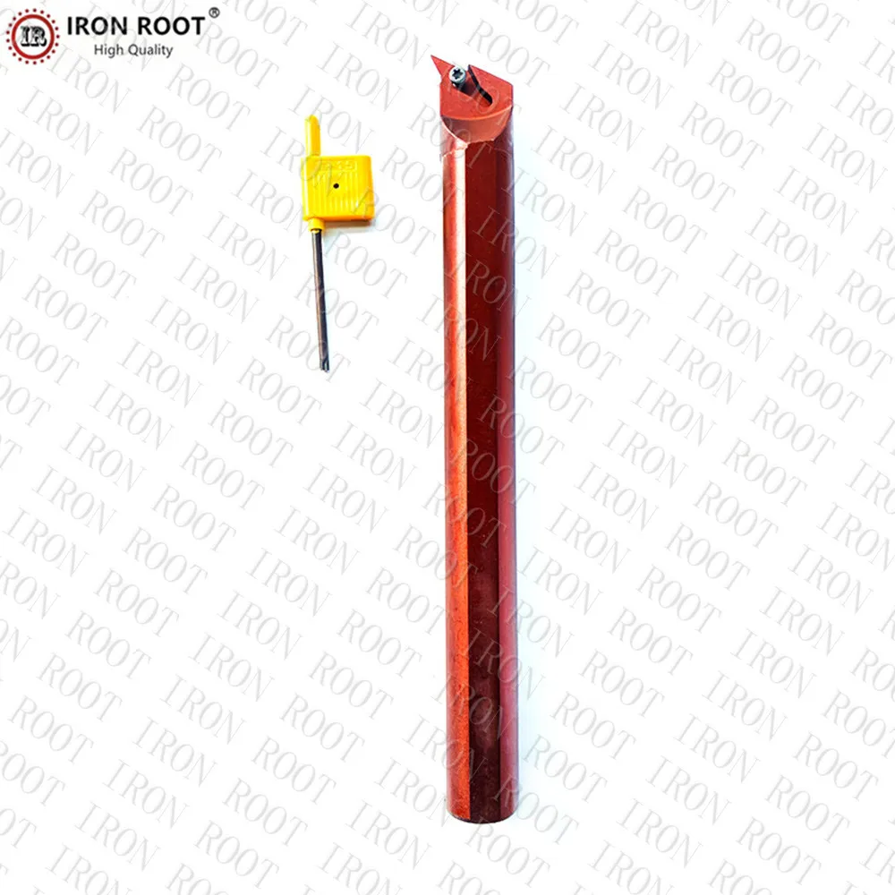 IRON ROOT D16Q-SVQCR11,D25S-SVQCR16,CNC Metal Lathe Internal Turning Tool Holder Spring Steel Boring Bar for VBMT110304