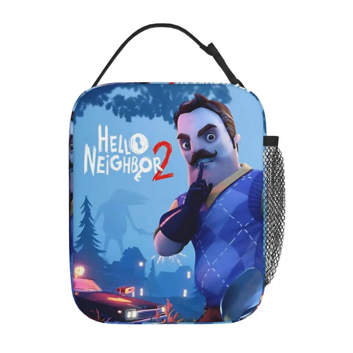 Hello Neighbor 2 Vertical Poster Insulated Lunch Bag Thermal Bag  Meal Container Leakproof Tote Lunch Box for Men Women Picnic