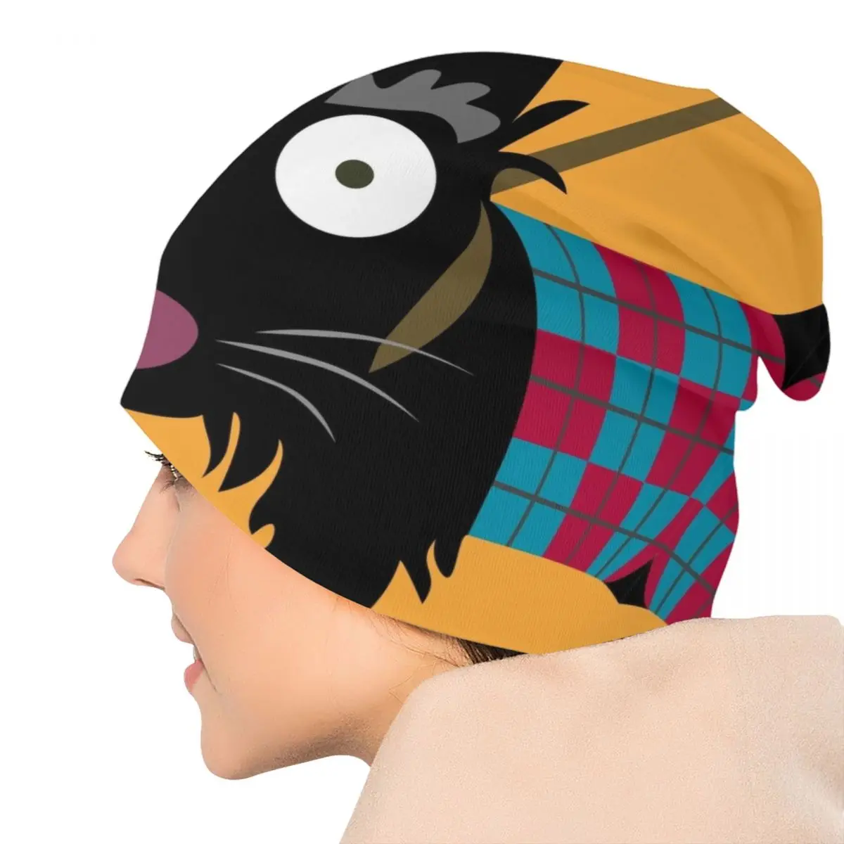 Grappige Scottie Eye Muts Gebreide Mutsen Mannen Vrouwen Mode Unisex Volwassen Schotse Terriër Hond Winter Warme Skullies Muts Caps