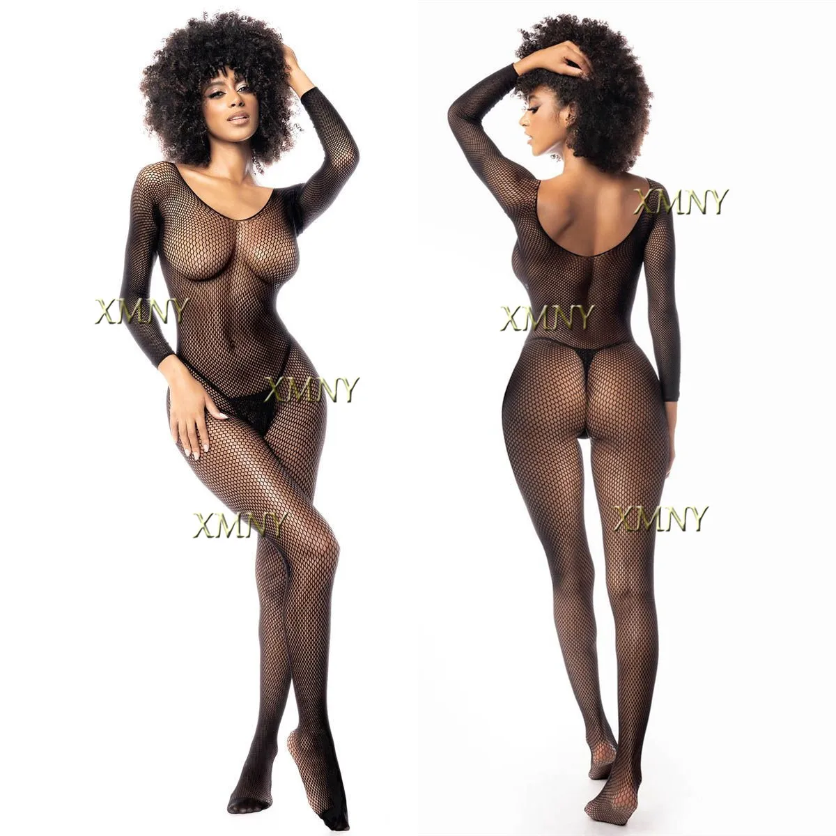 حجم كبير الملابس الداخلية مفتوحة المنشعب بوديستوكينج النساء الملابس الداخلية Crotchless الجوارب المثيرة ارتداءها مثير بدلة قفز نسائية للبالغين #4