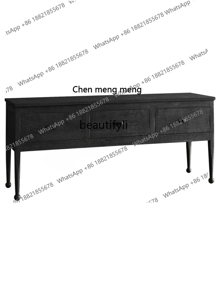Solid Wood Storage Cabinet Neoclassical Storage Cabinet Simple Drawer/Entrance Cabinet/