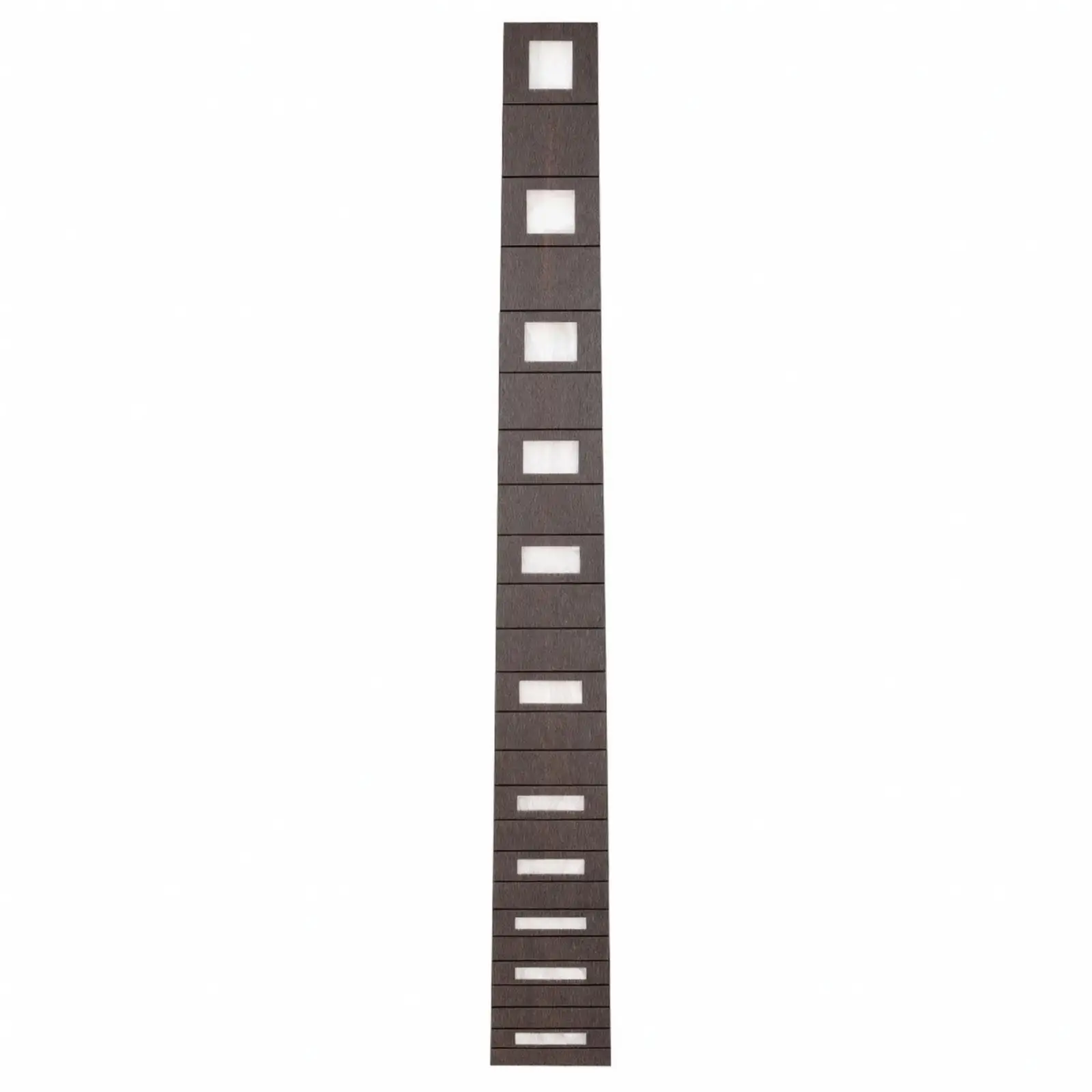 Slotted Ebony Fingerboard for Guitar and Bass Guitar 4 String Replacement Accessory for Custom Builds and Old Guitar Restoration