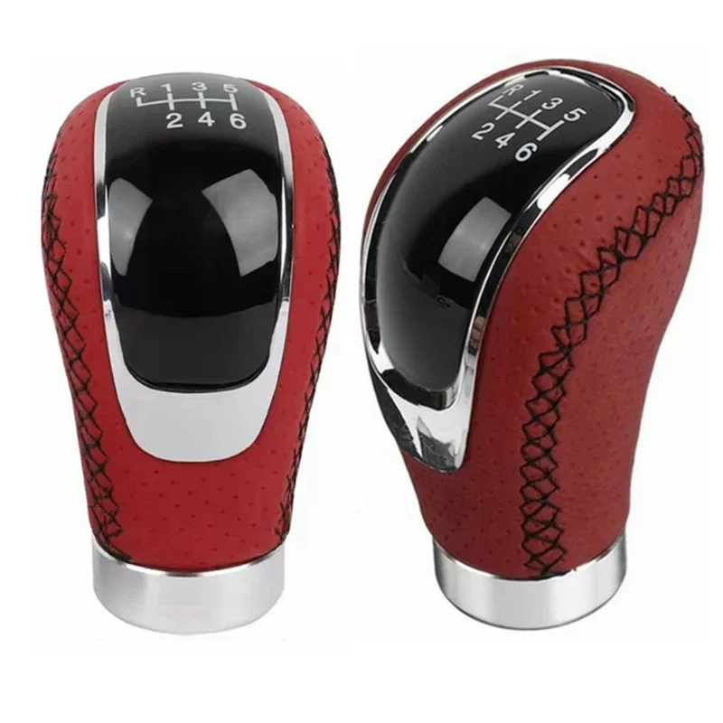 

5 6 Speed Leather Gear Knob Universal Car Gear Shift Knob Lever Manual Transmission Shifter Knob Gear For Car Accessories