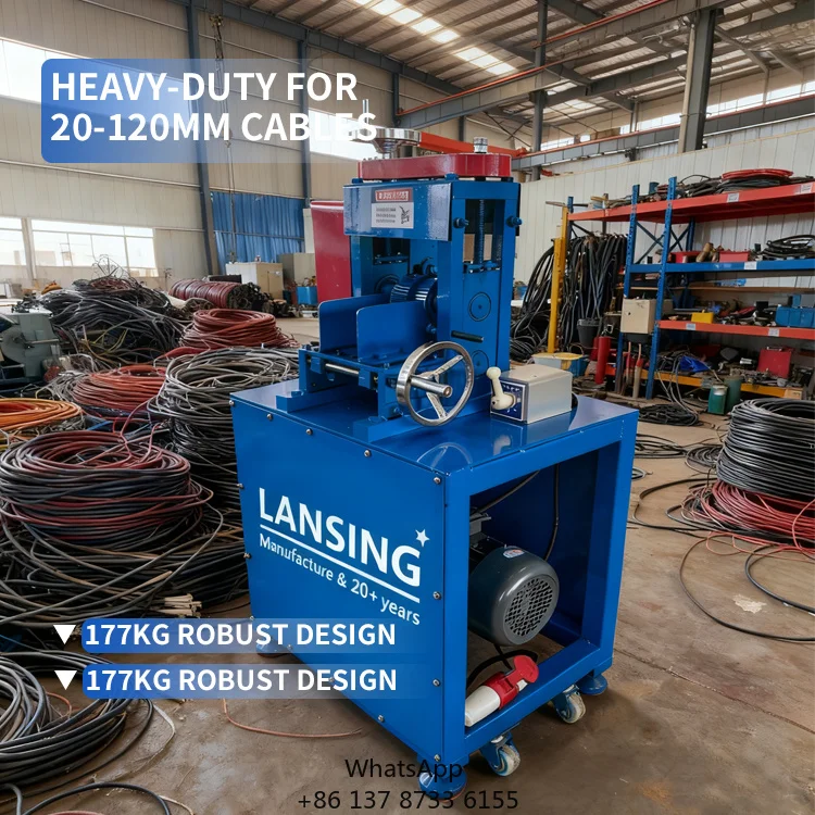 Industrial Equipment 20-120mm Cable Wire Stripping Machine H120-2 Electric Copepr Wire Stripper Tools Cable Peeling Machine