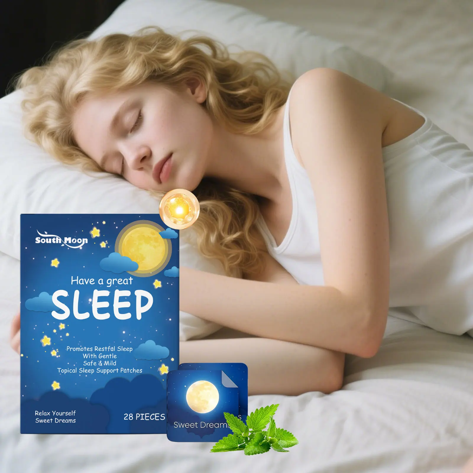 Sleep Aid Patch Relieve Insomnia Reduce Stress Anxiety Help You Fall Asleep Soothing Neurasthenia Anti-Insomnia Relaxation Patch