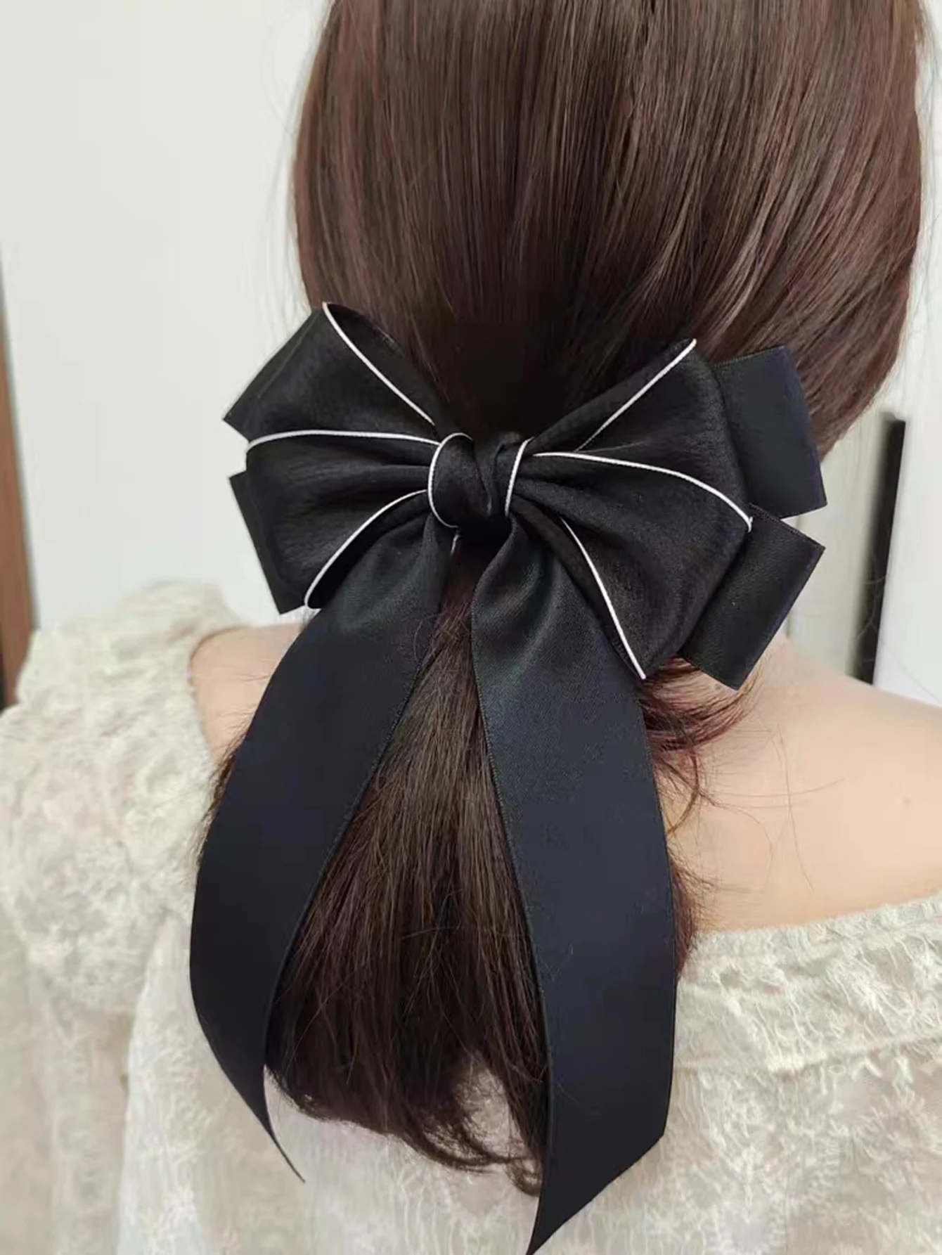 Lystrfac Fashion Hair Bow For Women Hairpin Simple Fashion Top Clip Ladies Hairgrips Female Hair Accessories