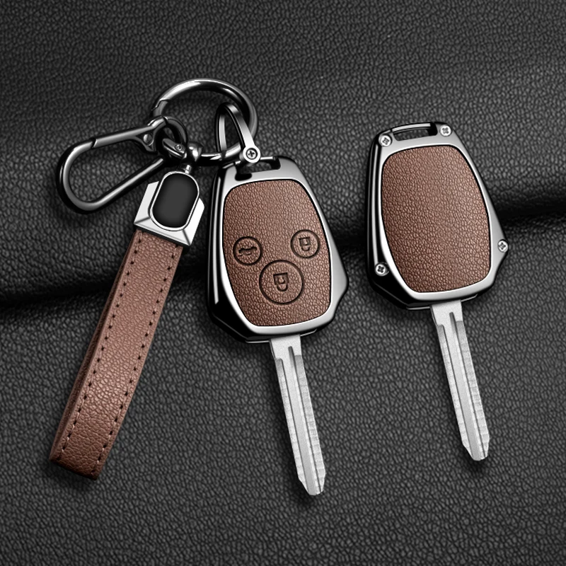 Suitable Zinc Alloy Leather Car Key Case Cover For HONDA Accord CRV Pilot Civic 2003 2007 2008 2009 2010 2011 2012 2013 Accesso