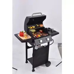 Outdoor gas BBQ grillhigh-end configuration and perfect appearance gas stove ,two burners + side burner