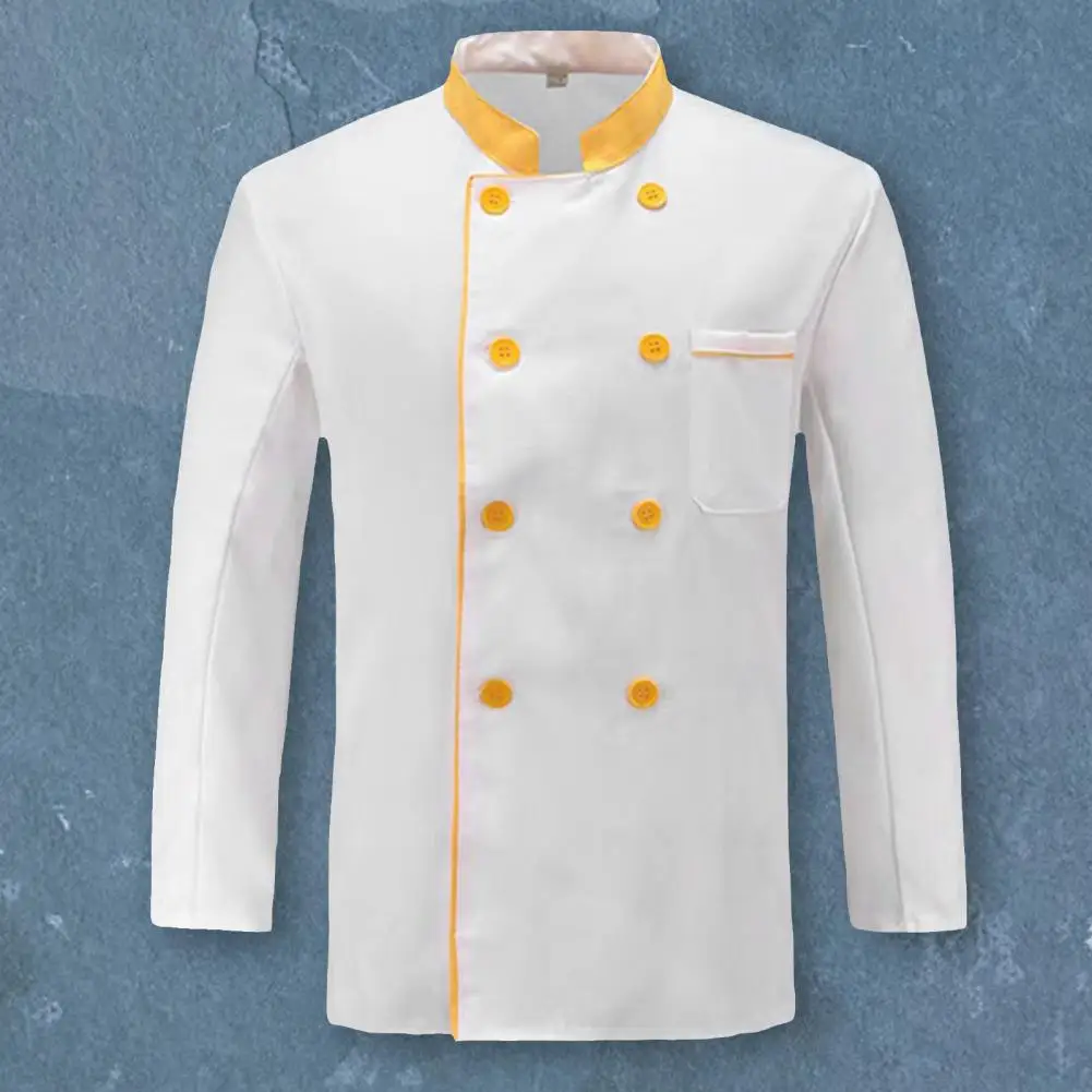 Handsome Chef Shirt Button Closure Working Catering Kitchen Chef Uniform Custom