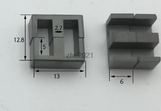 EE13  Bobbin EE Shape Transformer Inductor Ferrite Core, 20 lots (2 pcs ferrites )