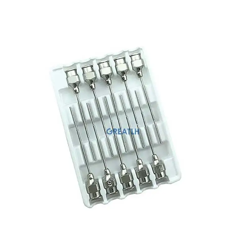 Air Iniection Cannula 23G Cannula with Reintorced Shaft Straight 10mm Tip 435mm Long Ophthalmic Instruments 10pcs/set