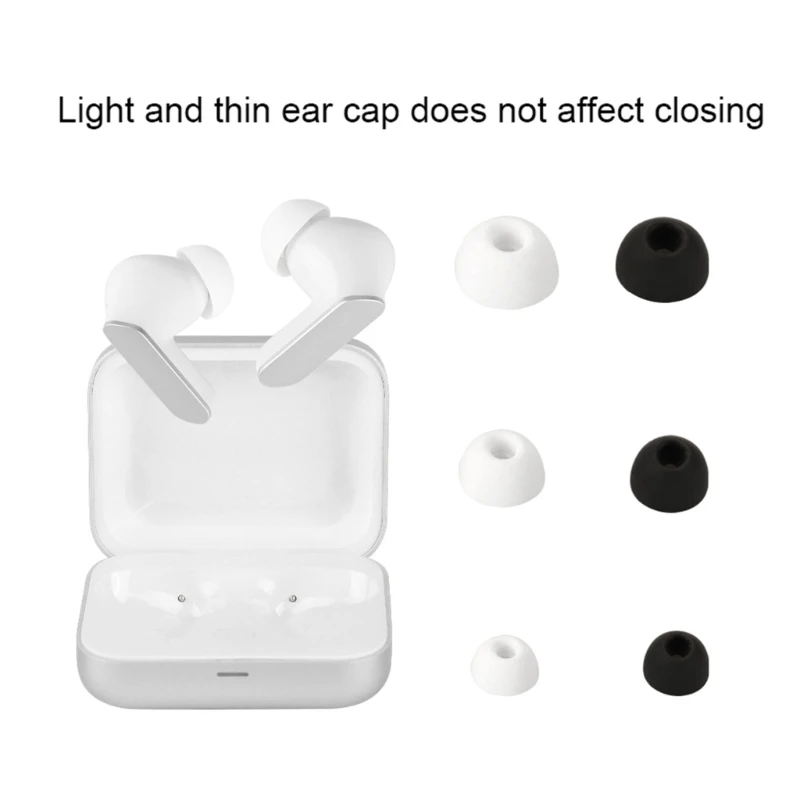 6 قطعة نصائح الأذن سيليكون لـ Realme Air Buds 5/6/7 Pro Air7 سماعات الأذن سماعات الأذن سدادات الأذن لـ Realme Buds Air 7