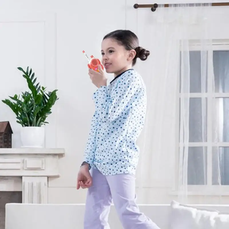 子供のためのハンドヘルドミニトランシーバー、男の子と女の子のためのスマートワイヤレスウォーキートーキー、漫画の動物、双方向ラジオ