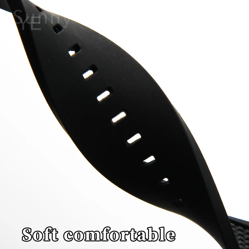 Soft Sweatproof Silicone Watchbands for Armani Ax1803 1802 1050 AX1041 AX1084 AX1108 Notch 31 X 14mm Watch Strap