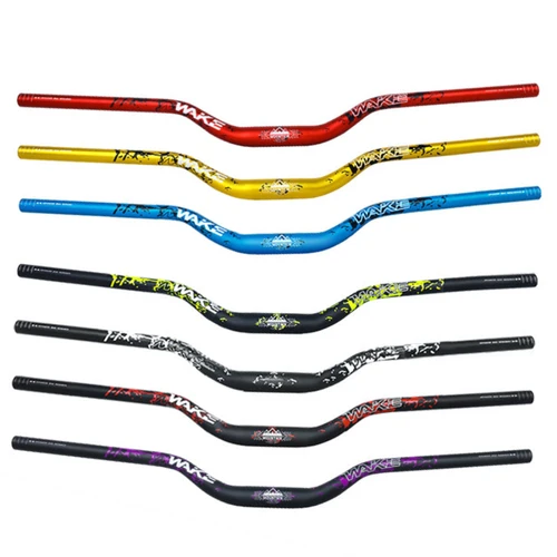 Manillar de bicicleta de montaña Wake de 31,8 MM, manillar elevador de bicicleta de aleación de aluminio, barra de bicicleta de 55MM de altura y 780MM de longitud con superficie mate