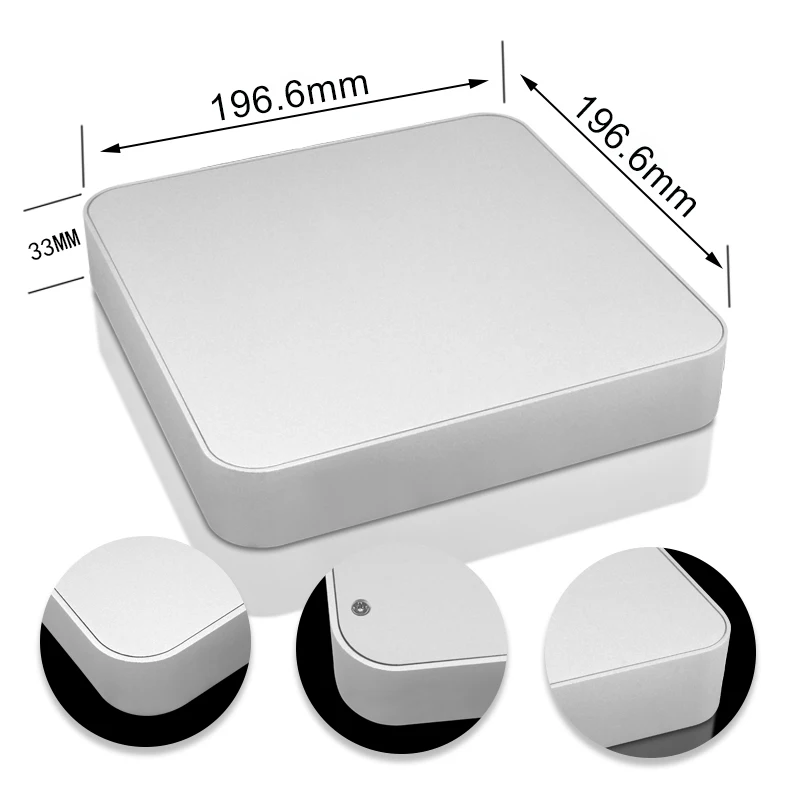 Customized Design Hot Sales Desktop Mini Set Top Box Aluminum Profile Extrusion Enclosure Heatsink Split Electronics Housing