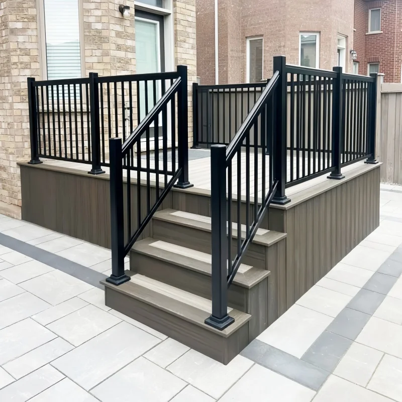 Современные перила из алюминиевого сплава по индивидуальному заказу для садов вилл и балконов/ лестниц, легко устанавливается, терраса во дворе