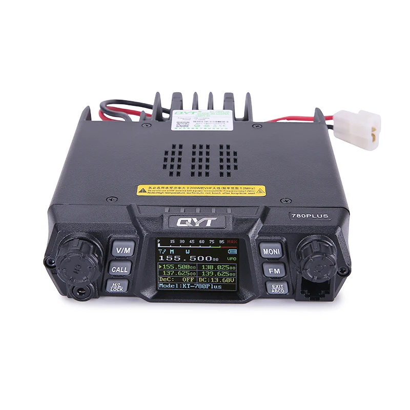 QYT KT-780Plus 100 Watts High Power VHF UHF Ham Mobile Two Way Radio