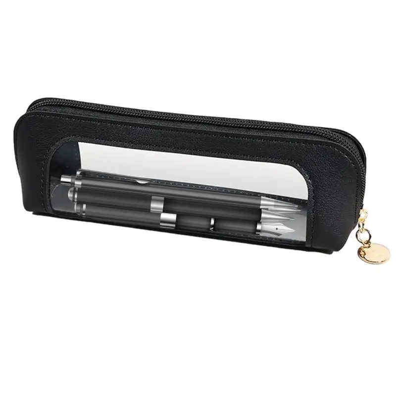 Creative Transparent Pencil Case Large Capacity Pen Bag Portable Makeup Bag Multi-functional Pencil Case For Student