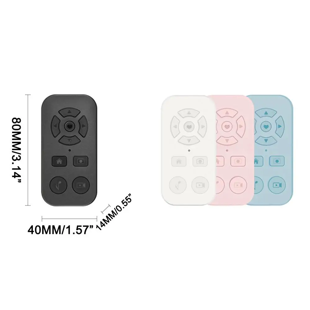 1 Pcs Bluetooth Remote Control Nine Key Mobile Phone Automatic Likes Video Swiping Photo Taking Drama Tracking E-book Flipping